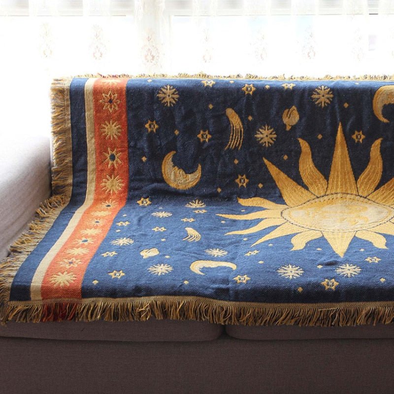 Aesthetic Night Sun Blanket