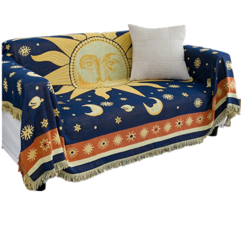 Aesthetic Night Sun Blanket