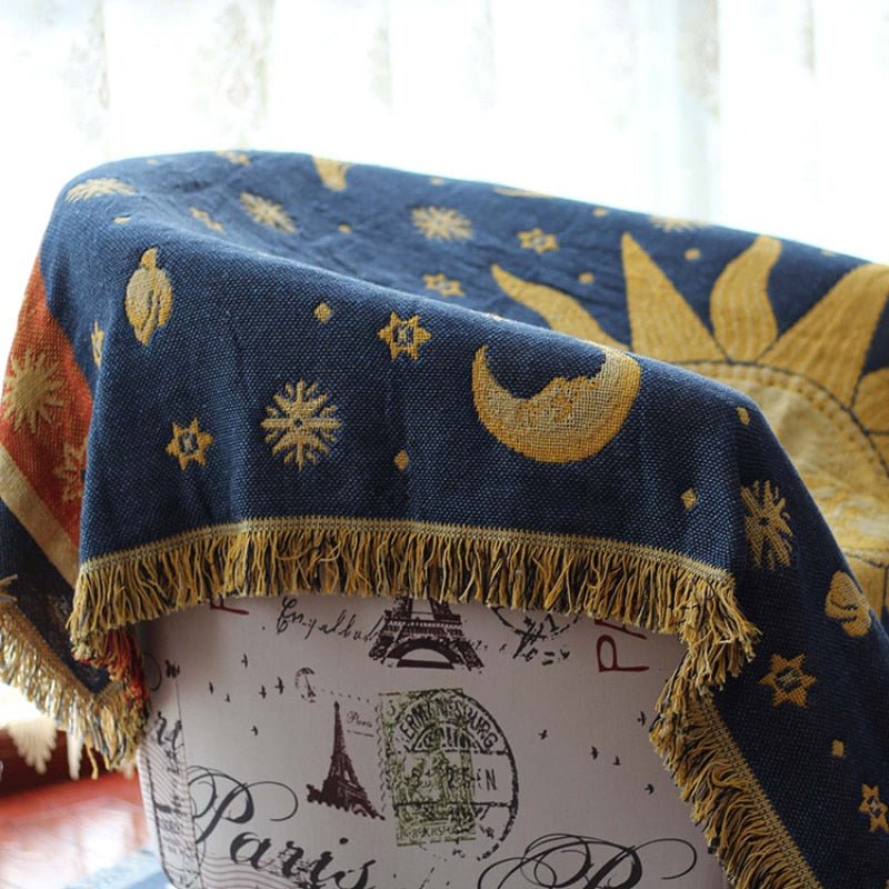 Aesthetic Night Sun Blanket