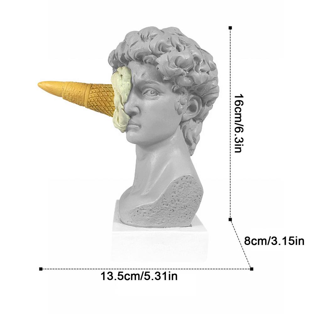 Aesthetic Statue David And Ice Cream