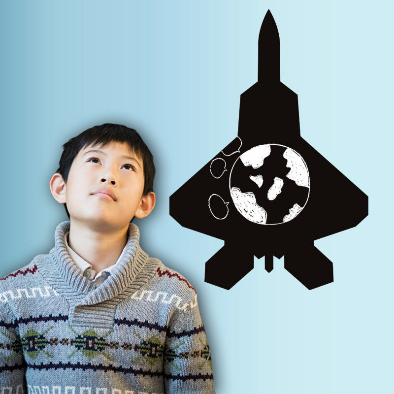 Airplane Chalkboard Blackboard Removable Decal Gifts Boy Room Wall Art Poster Decorative Print Kids Decor