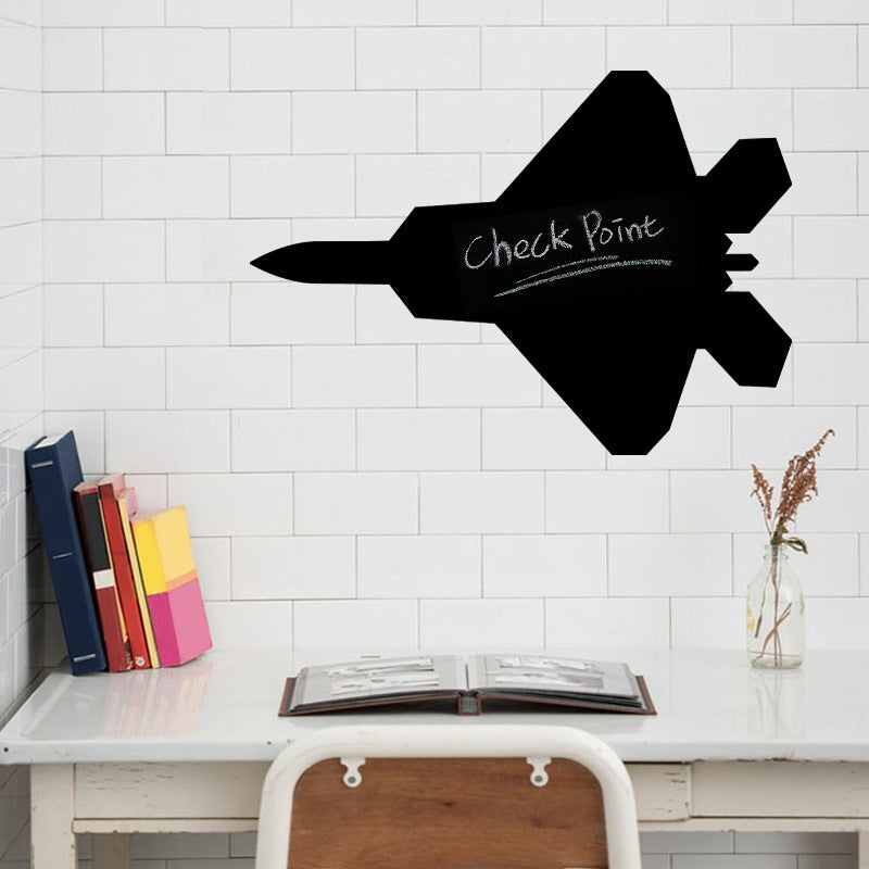 Airplane Chalkboard Blackboard Removable Decal Gifts Boy Room Wall Art Poster Decorative Print Kids Decor