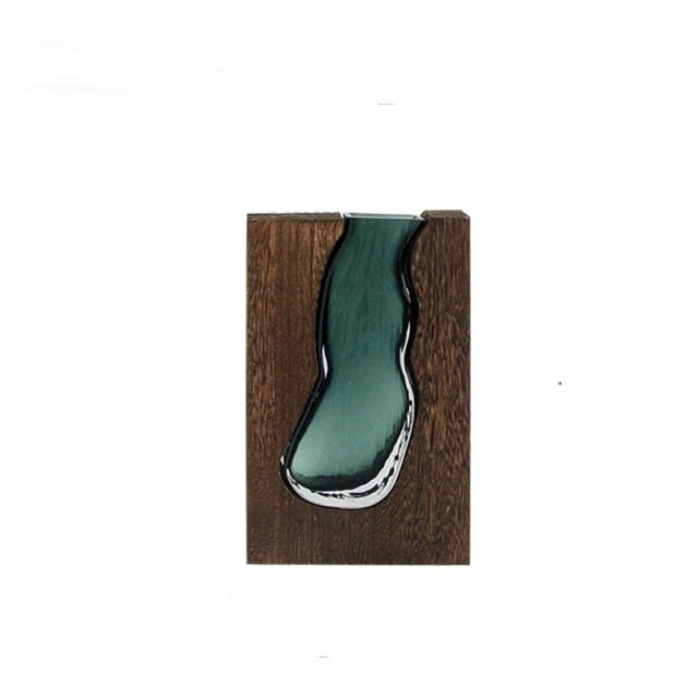 Allister Wood and Glass Vases