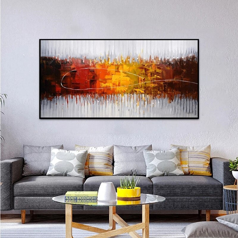 Art on Fire Hand Painted Canvas