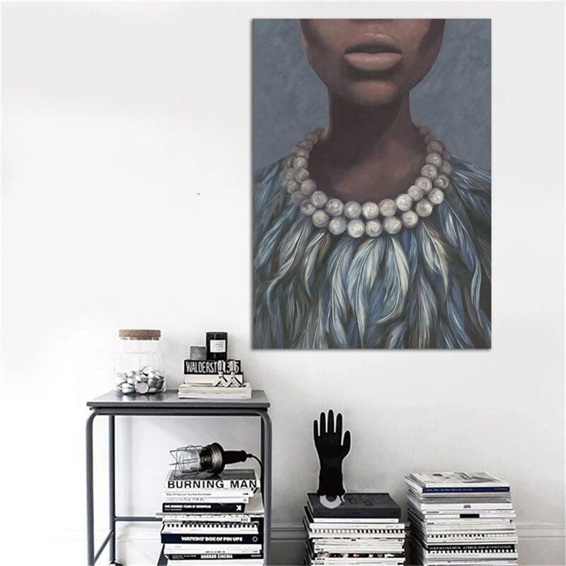 Beauty in Pearls Hand Painted Canvas