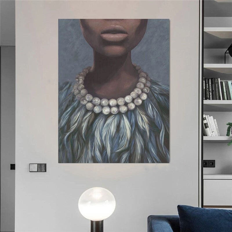 Beauty in Pearls Hand Painted Canvas