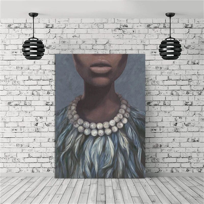 Beauty in Pearls Hand Painted Canvas