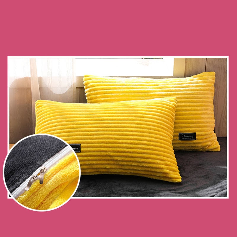 AB Sided Thicken Corduroy Velvet Winter Bedding Set Duvet Cover