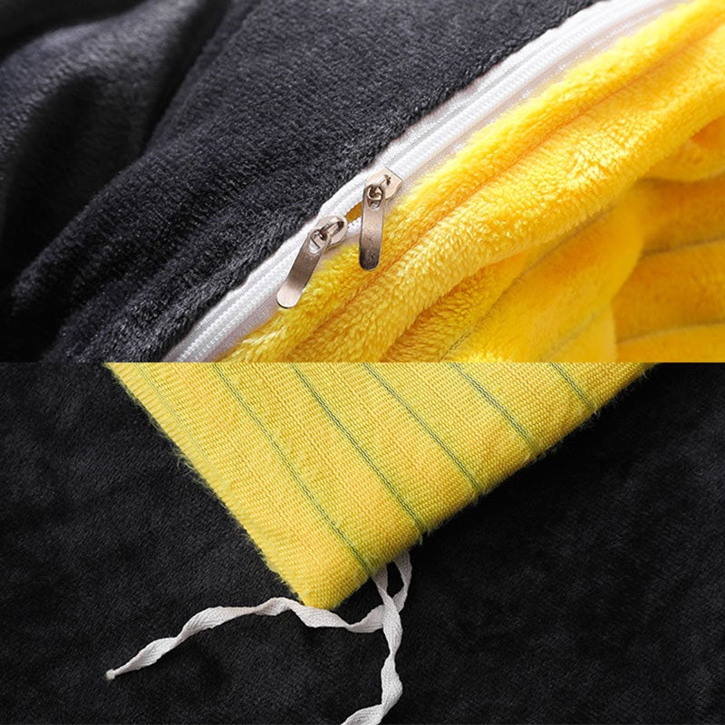AB Sided Thicken Corduroy Velvet Winter Bedding Set Duvet Cover