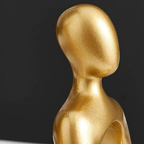 Bilboa Gold Shelf Statues