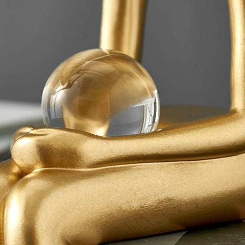 Bilboa Gold Shelf Statues