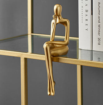 Bilboa Gold Shelf Statues