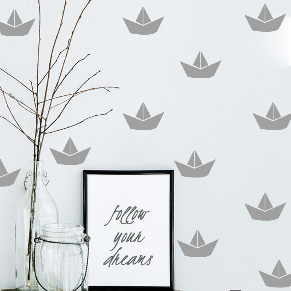 Boat Decal Gifts Boy Room Wall Art Decorative Poster Print Kids Decor