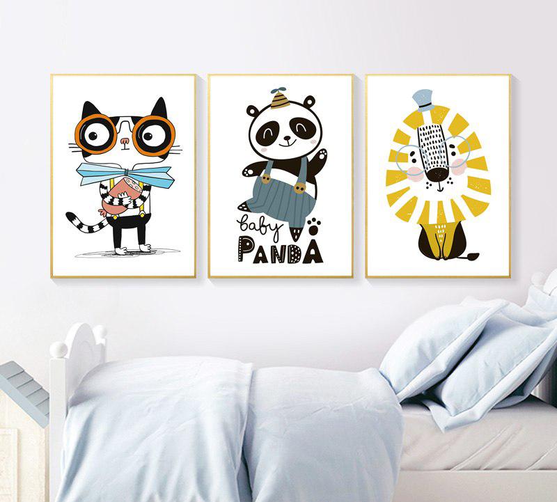 Kids Animals Gifts Wall Art Canvas Decorative Pictures Poster Print Wall Art Room Kids Decor