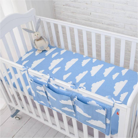 Star / Cloud / Pattern Crib Nursery Room Soft Fitted Sheet for Newborn & Baby Kids Decor