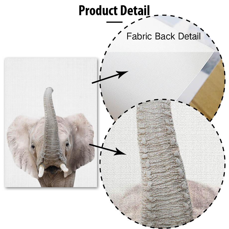 Kids Elephants Animals Gifts Wall Art Canvas Decorative Pictures Poster Print Wall Art Room Kids Decor