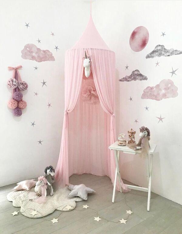 Princess Canopy Mosquito Net Curtain Girls Babies Toddlers Kids Room Decor