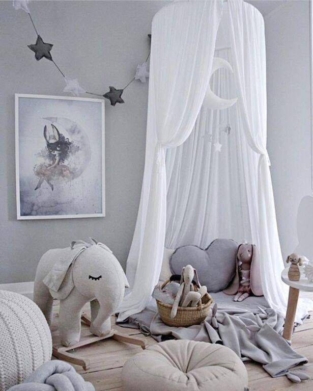 Princess Canopy Mosquito Net Curtain Girls Babies Toddlers Kids Room Decor