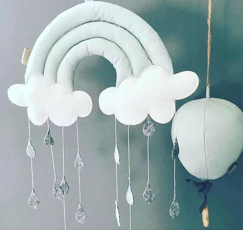 Baby Mobile Rainow Soft Toys Nursery Kids Room Decor