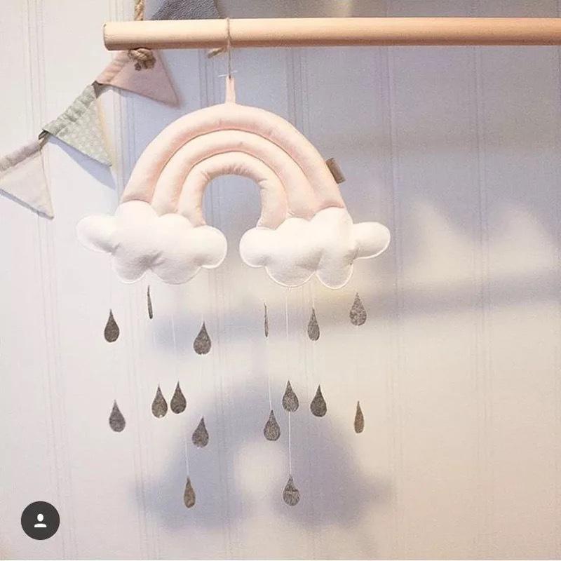 Baby Mobile Rainow Soft Toys Nursery Kids Room Decor