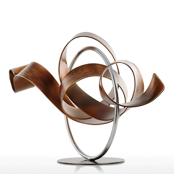Chaos in Ribbon Metal Sculpture