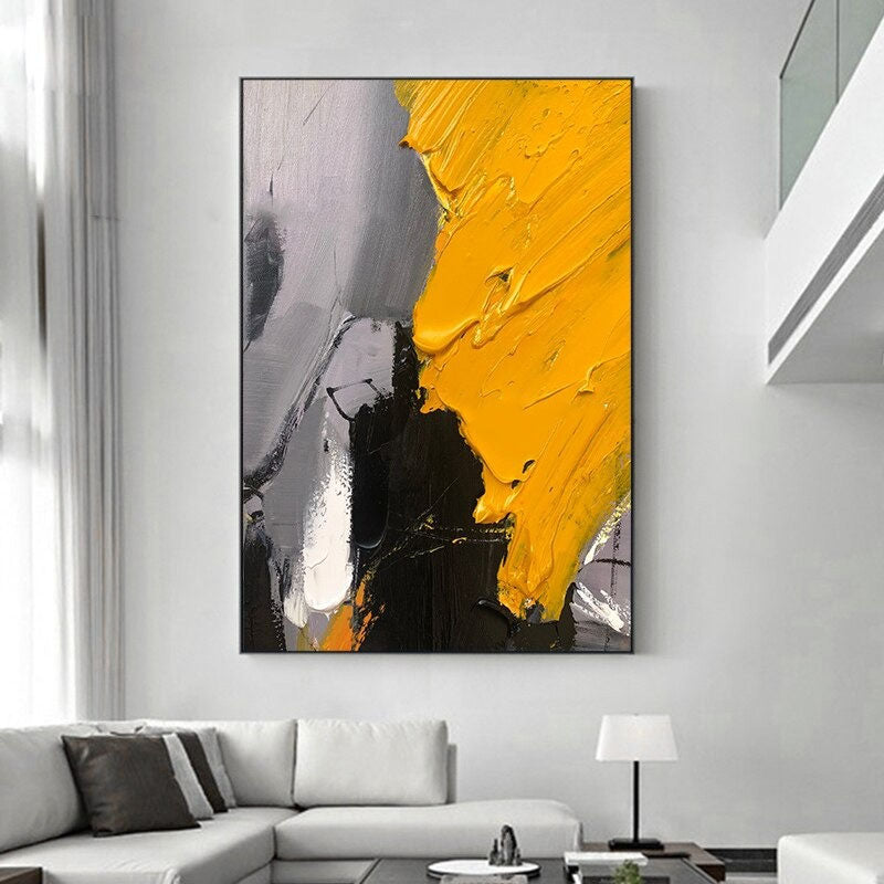 Brushstroke in C Minor Hand Painted Canvas