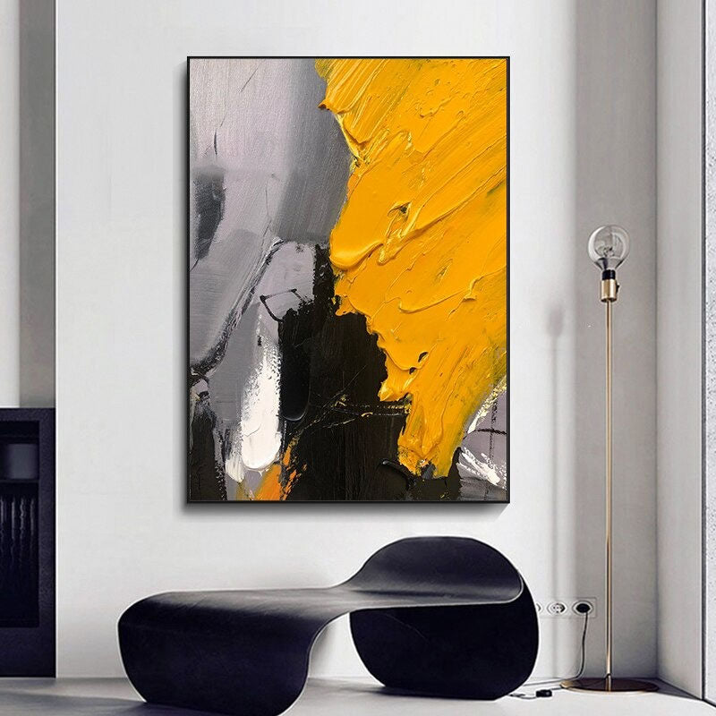 Brushstroke in C Minor Hand Painted Canvas