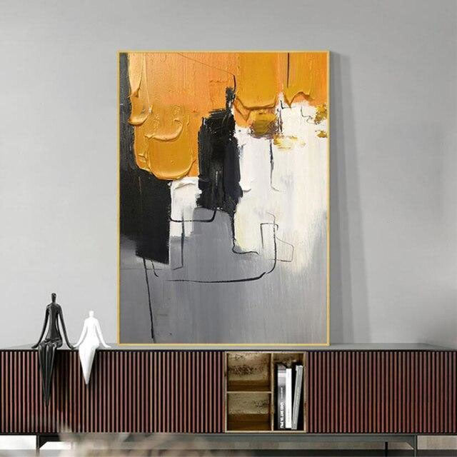 Brushstroke in C Minor Hand Painted Canvas