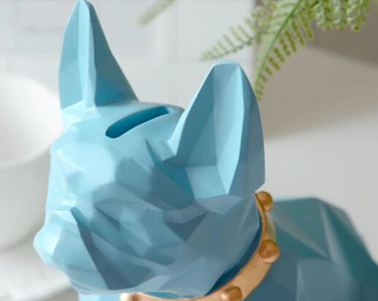 Brutus Geometric Bull Dog Piggy Bank