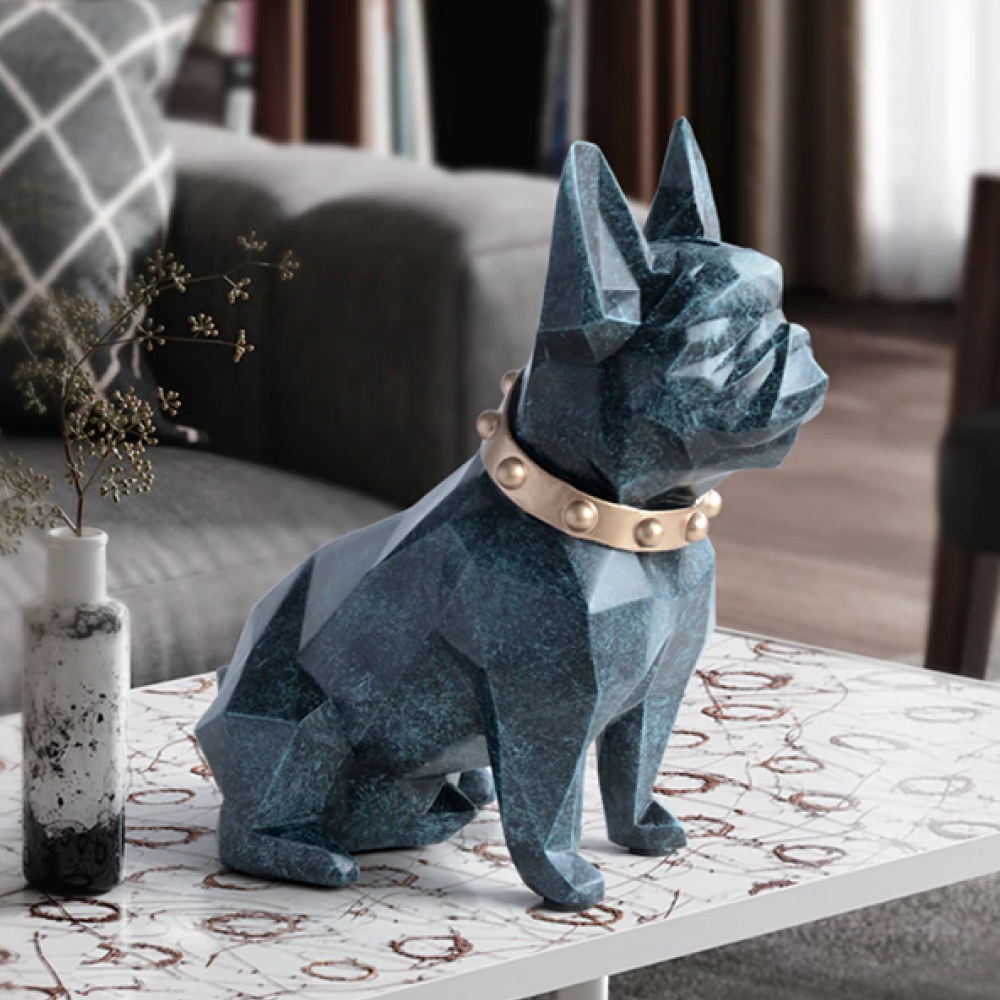 Brutus Geometric Bull Dog Piggy Bank