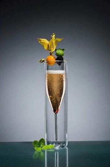 Le Bubbly Champagne Double Wall Flutes