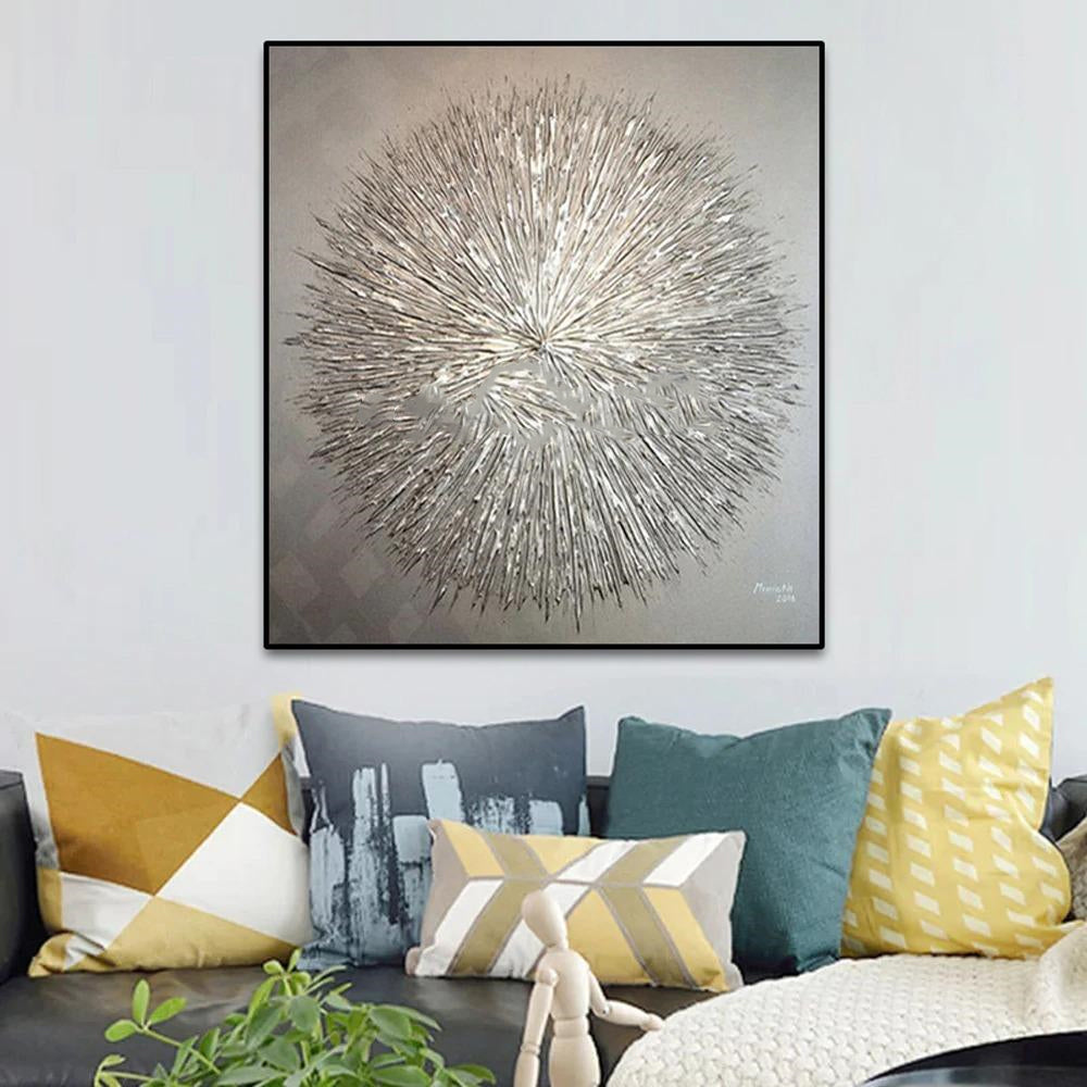 Burst Hand Painted Oil Canvas