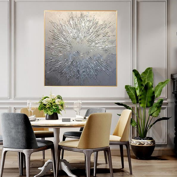 Burst Hand Painted Oil Canvas