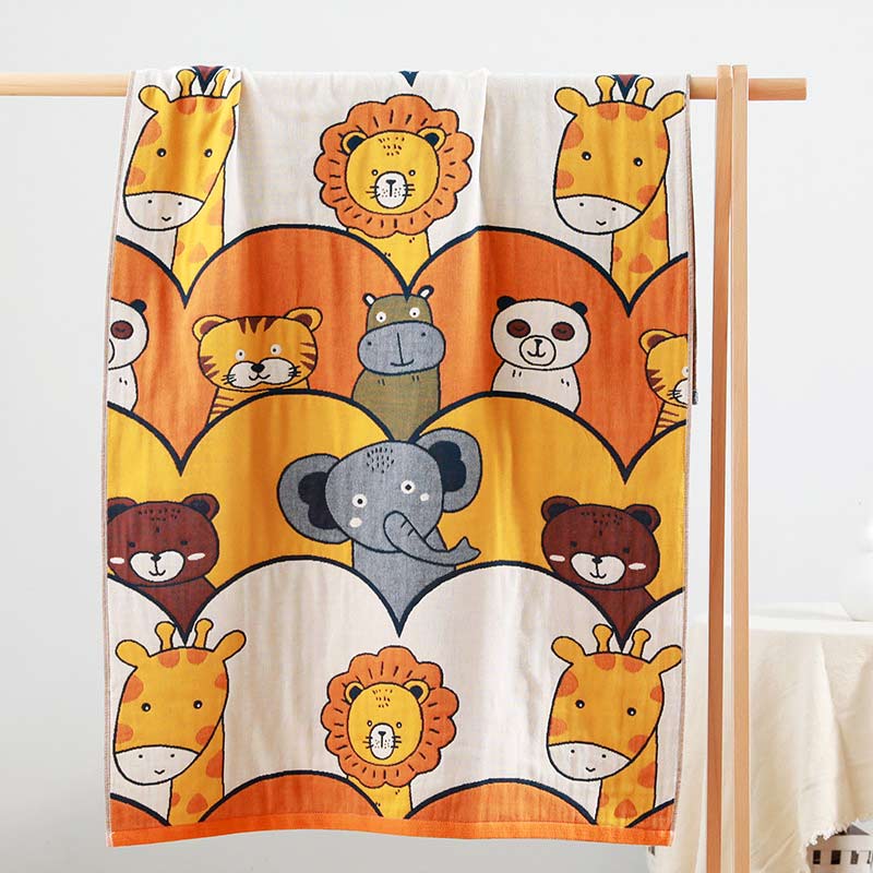 Animal Party Cotton Comfy Bath Towel