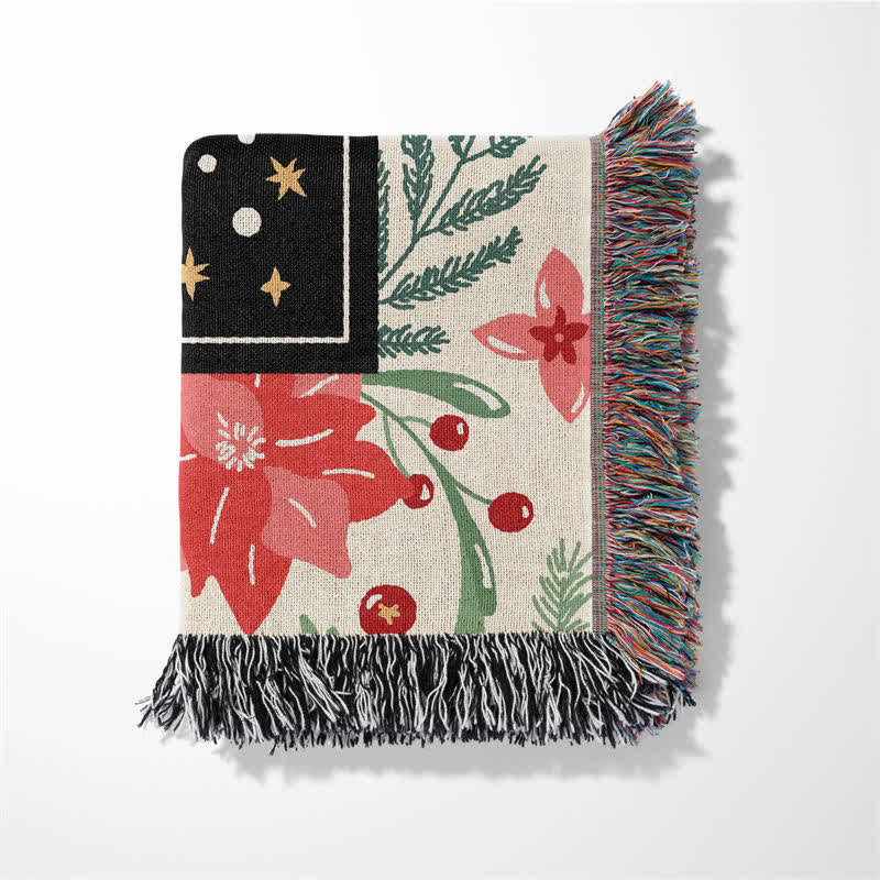 "Joy To The World" Tassel Blanket