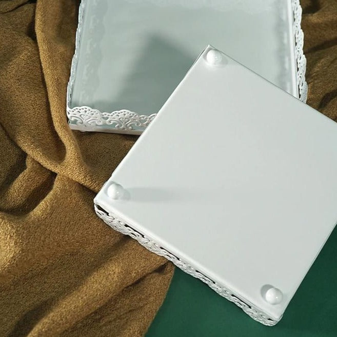 Sylvie Square Dessert Trays