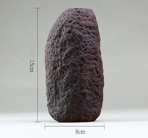 Textured Flower Desktop Brown Vase Decorative Tableware Home Accessories