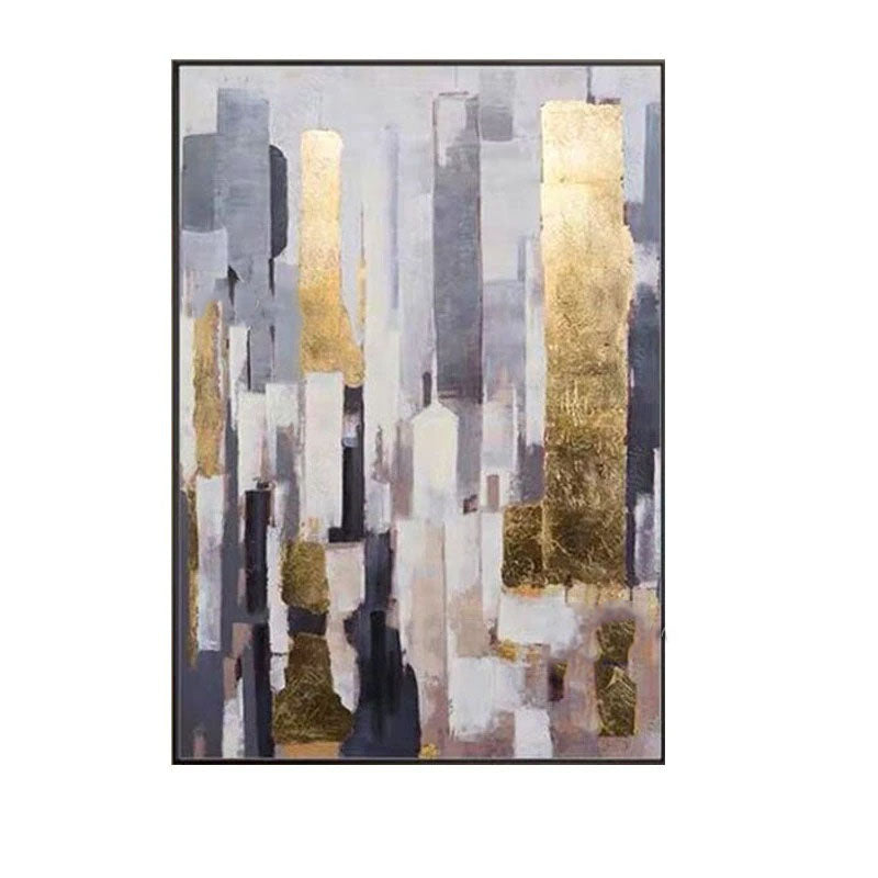 Cityscape Hand Painted Canvas