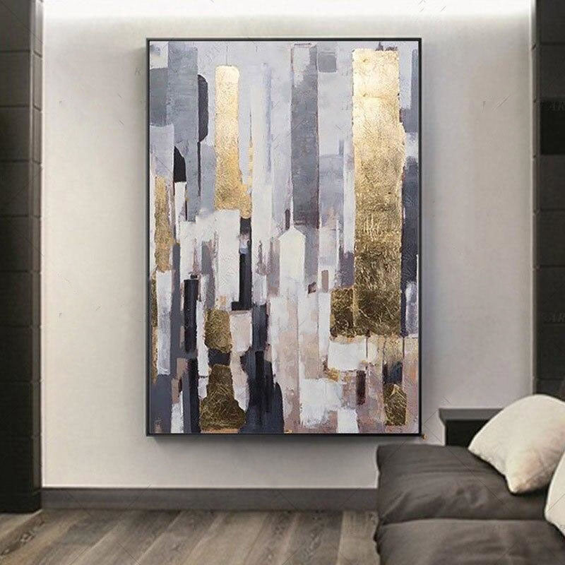 Cityscape Hand Painted Canvas