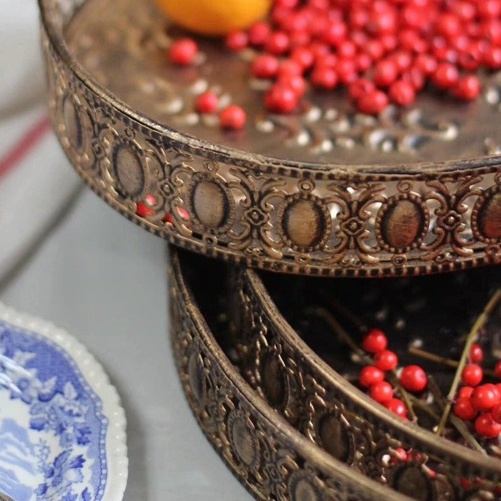 Claire Embossed Serving Tray