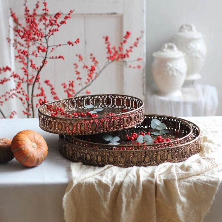 Claire Embossed Serving Tray