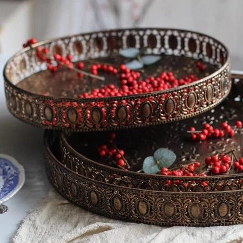 Claire Embossed Serving Tray