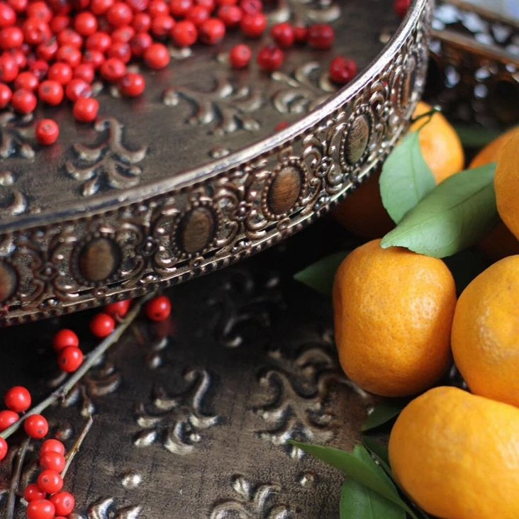 Claire Embossed Serving Tray