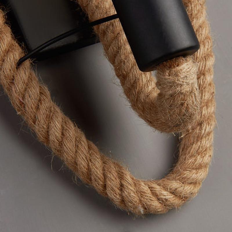 Cluv - Round Rope Wrap Wall Lamp