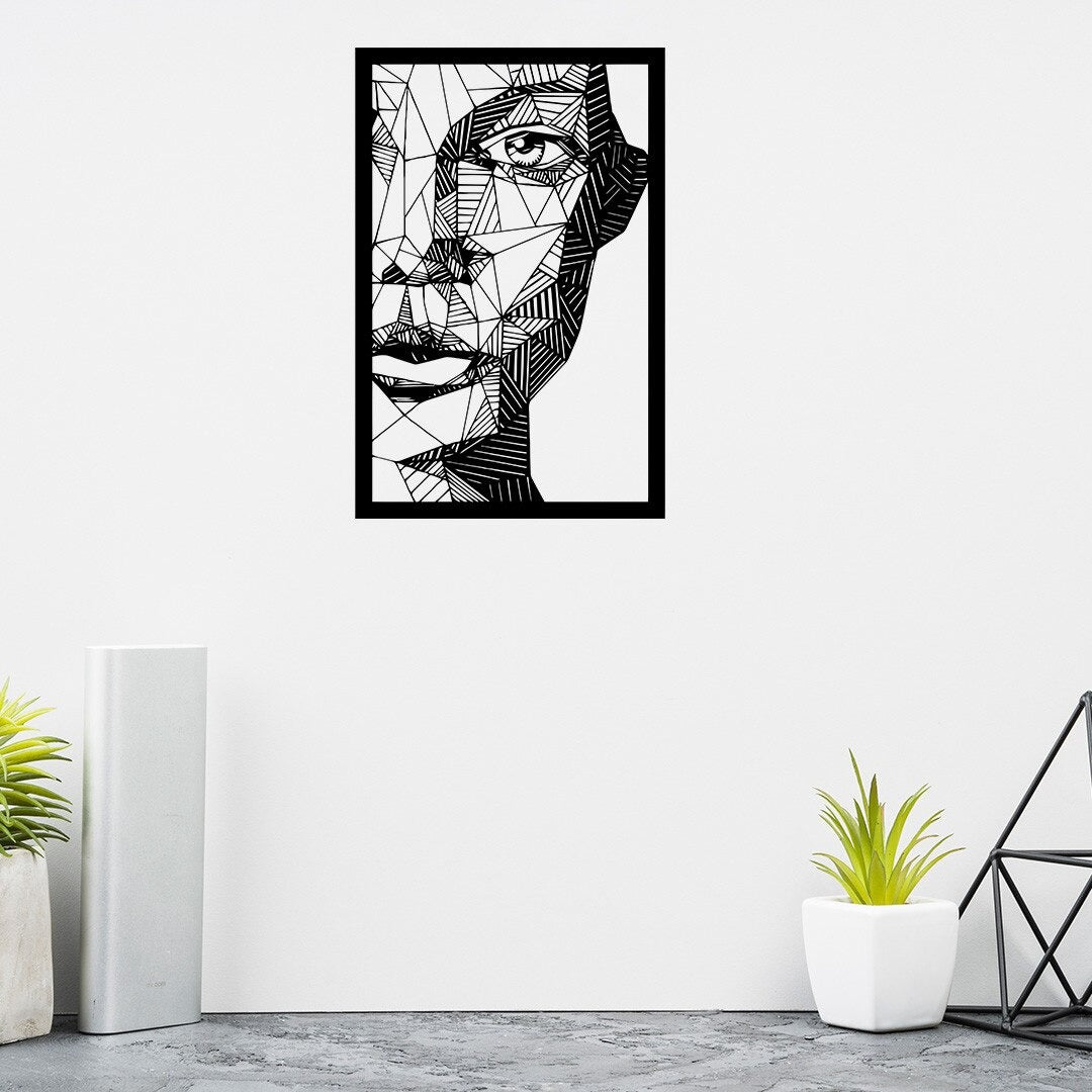 Contemplation Woman in Metal