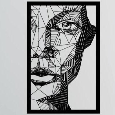 Contemplation Woman in Metal