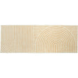 Cream Line Bedroom Runner