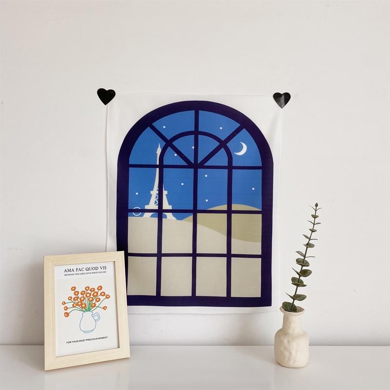Cute Fake Window Tapestry