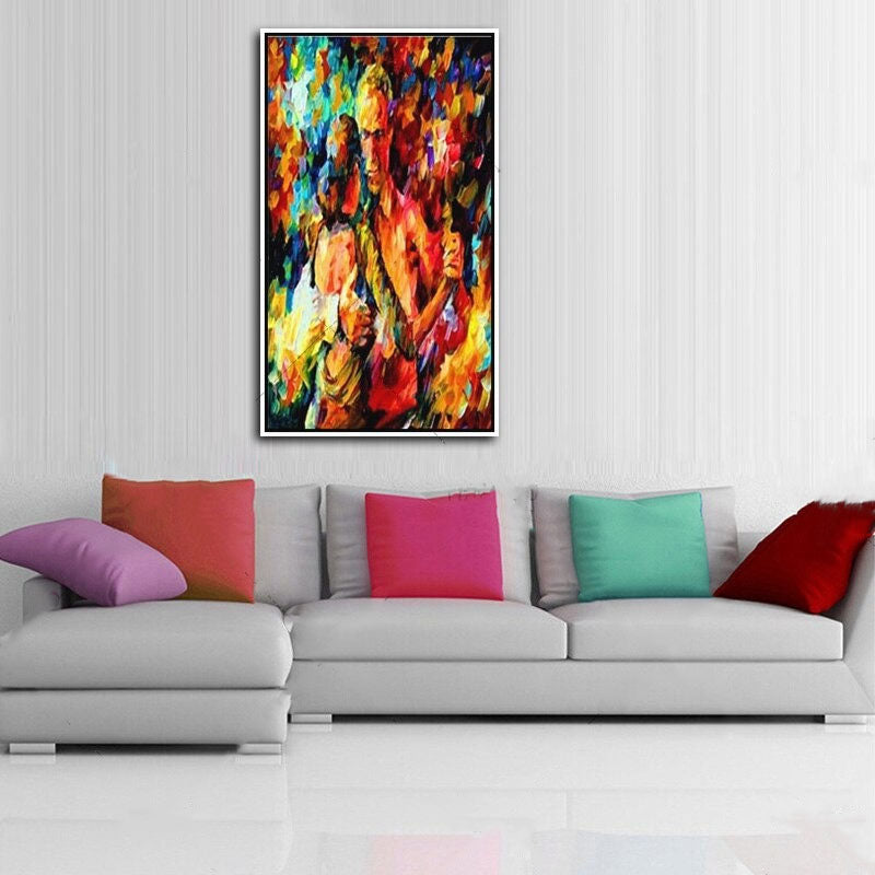 Dancing in Color Hand Painted Canvas