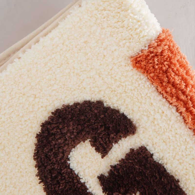 "GET NAKED" Soft Non-Slip Bathroom Rug
